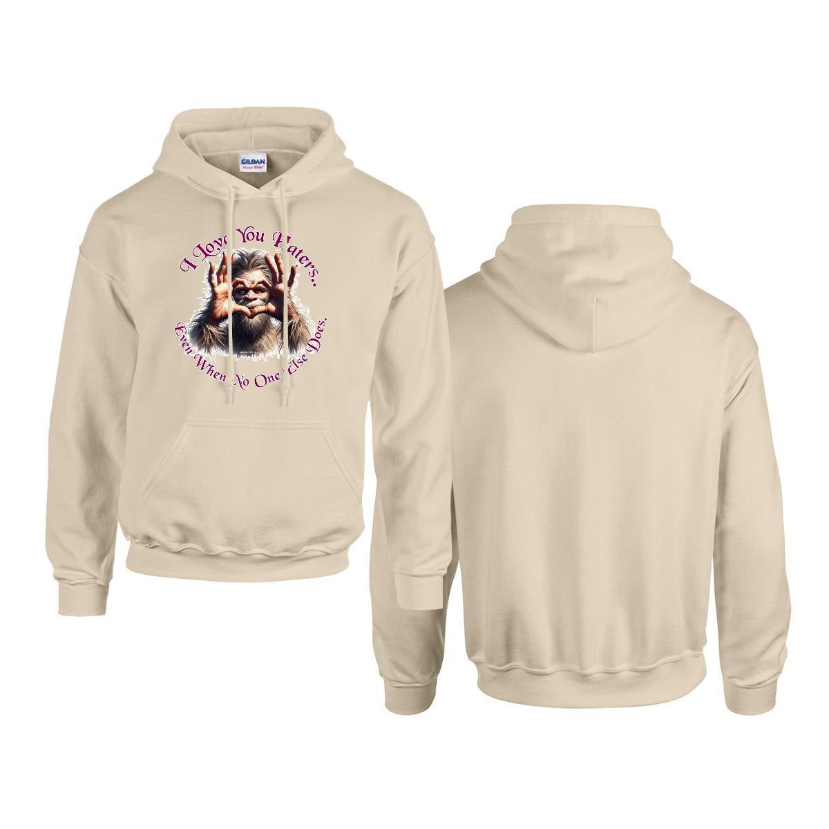 Sasquatch, Bigfoot Design, Gildan 18500 Poly-Cotton Hoodie