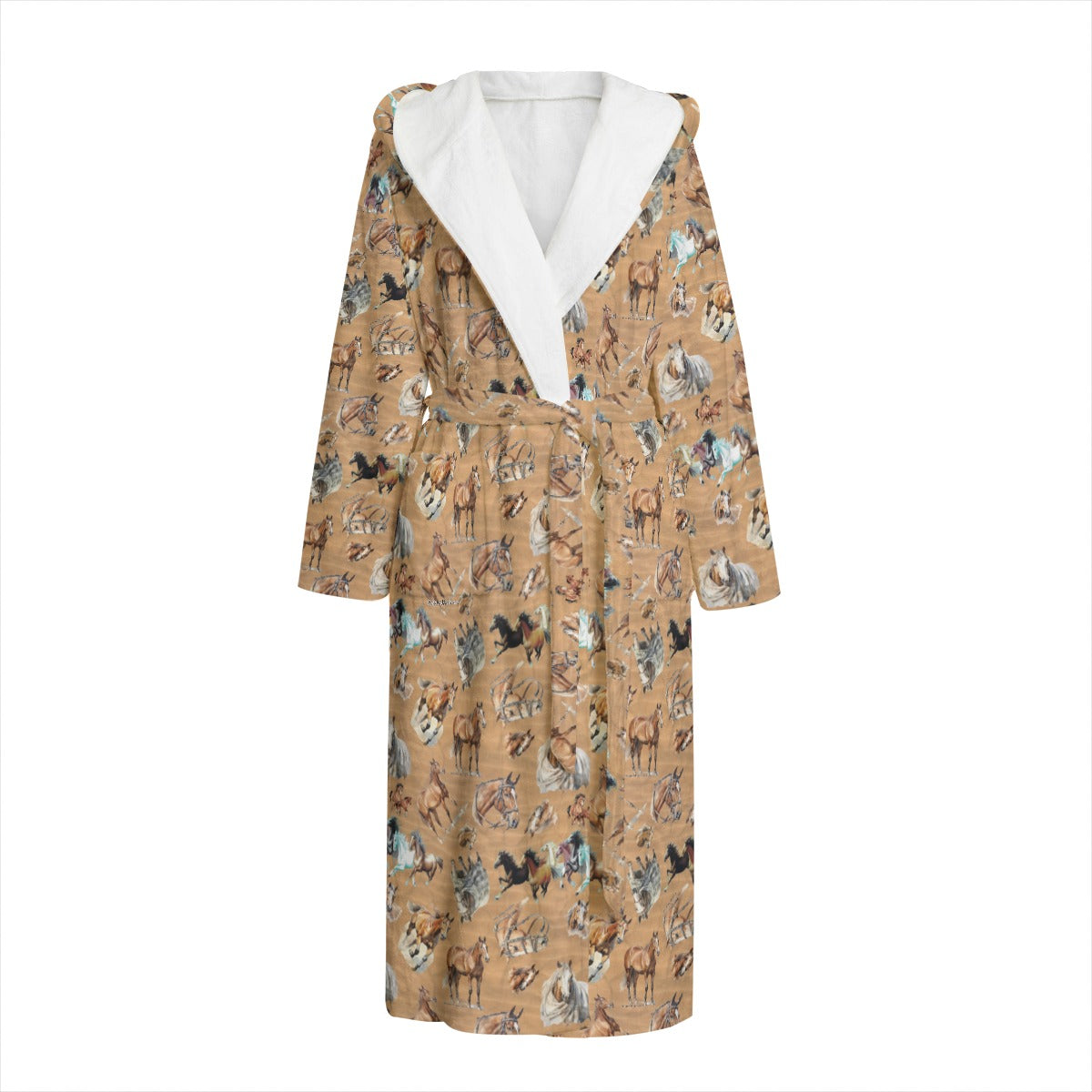 Animal Themed Flannel Hooded bathrobe