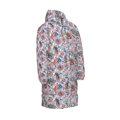 8 Patriot Designs, Long Down Jacket / Coat