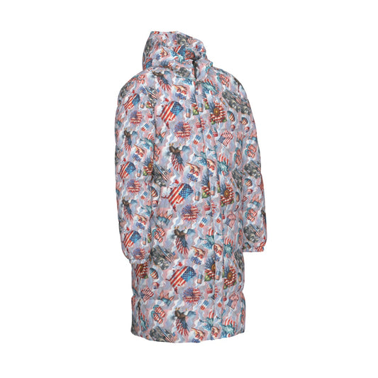 8 Patriot Designs, Long Down Jacket / Coat