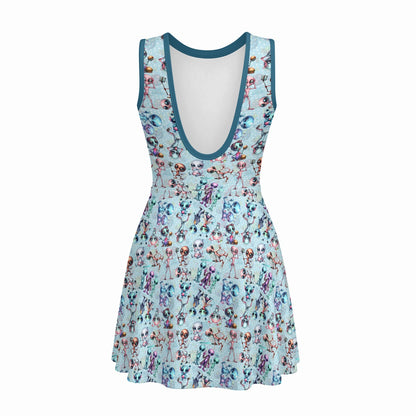 Girls Sports Romper 6 Alien Designs
