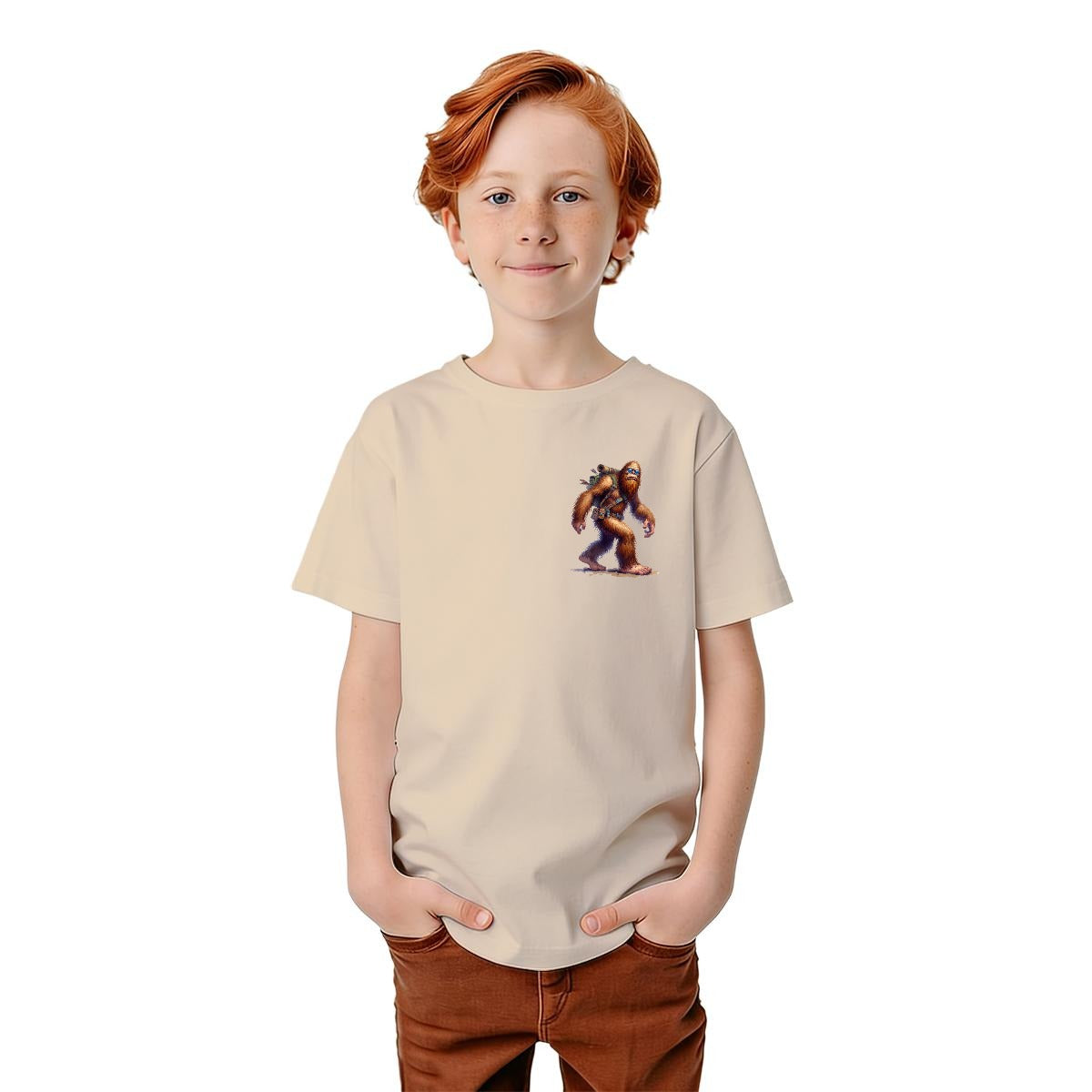 Bigfoot Sasquatch Designs, Kid’s Double Sided Gildan 5000B T Shirt