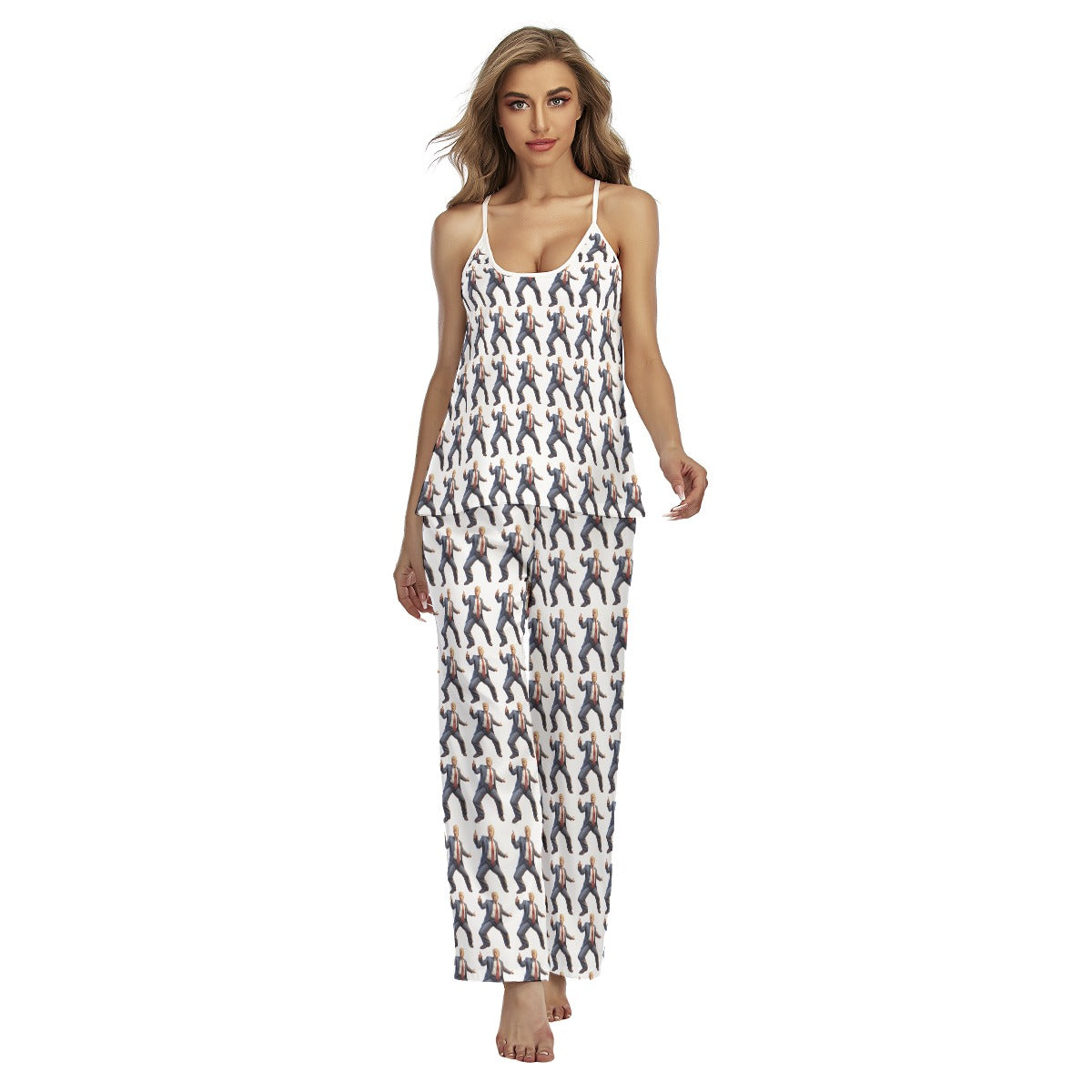 Trump Dancing Women's Cami Pajamas Set