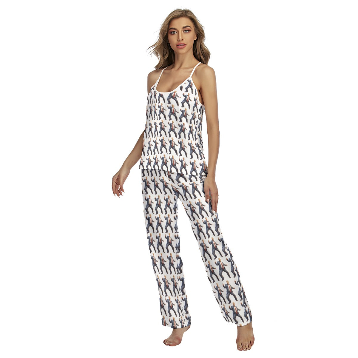 Trump Dancing Women's Cami Pajamas Set