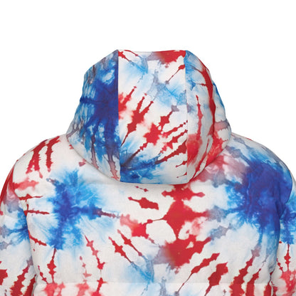 19 Tie Dye Designs, Long Down Jacket / Coat