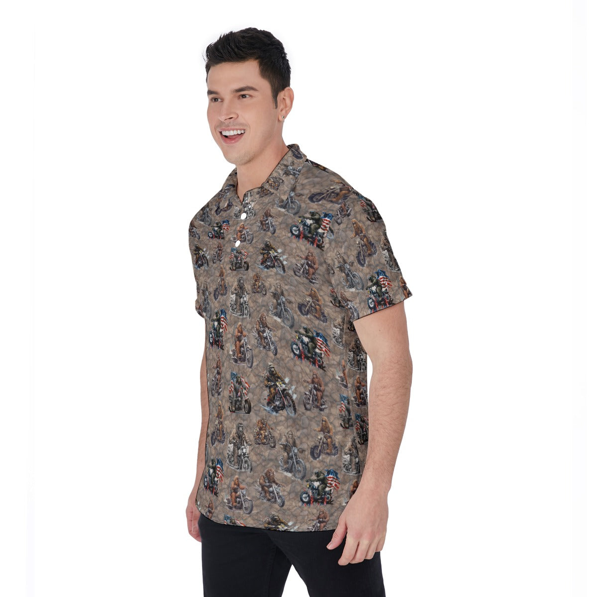 10 Bigfoot / Sasquatch Designs, Men's Polo Shirts