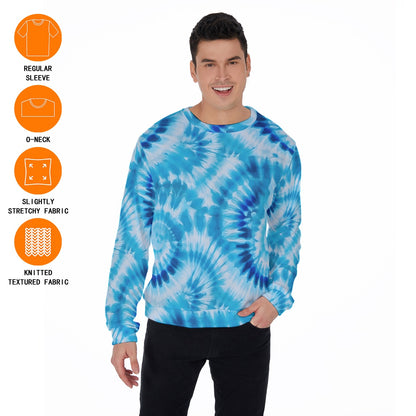 19 Tie Dye Designs, Men’s Polyester Thickened Sweater