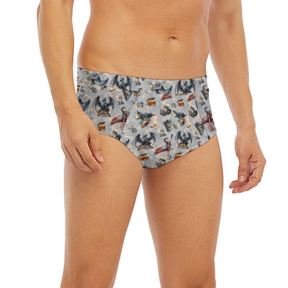 10 Misc Designs, Men’s Polyester Triangle, Low Rise Underwear