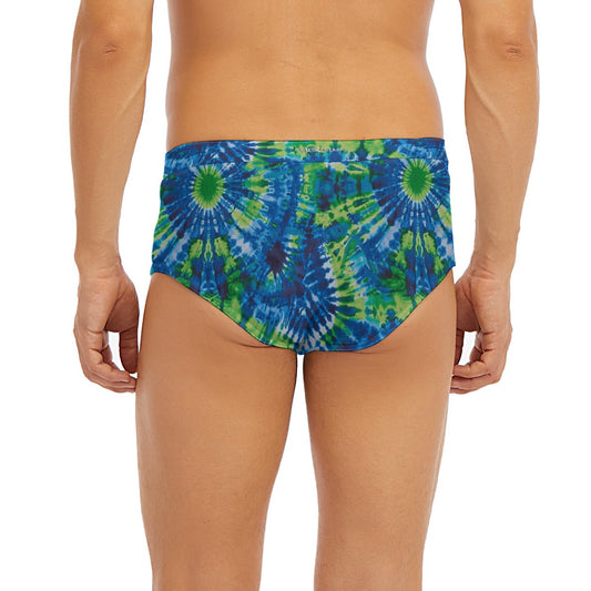 9 Tie Dye Designs Men’s Polyester Triangle, Low Rise Underwear