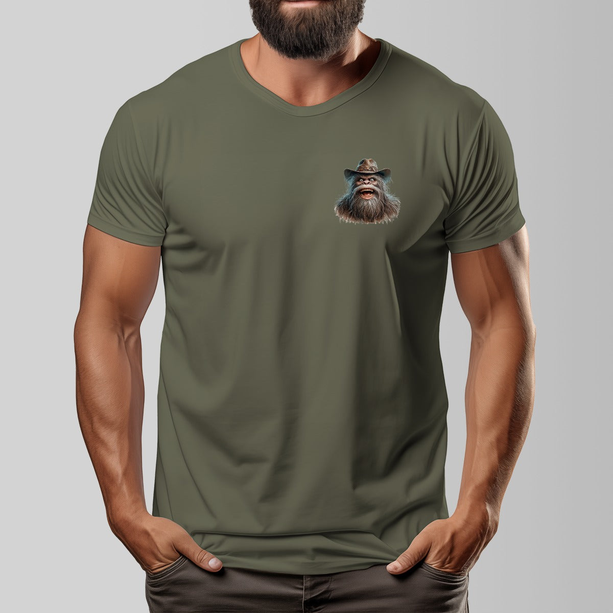 Bigfoot, Sasquatch "I'm Sorry I called You ignorant" Cotton Short Sleeve Double Sided T-shirt