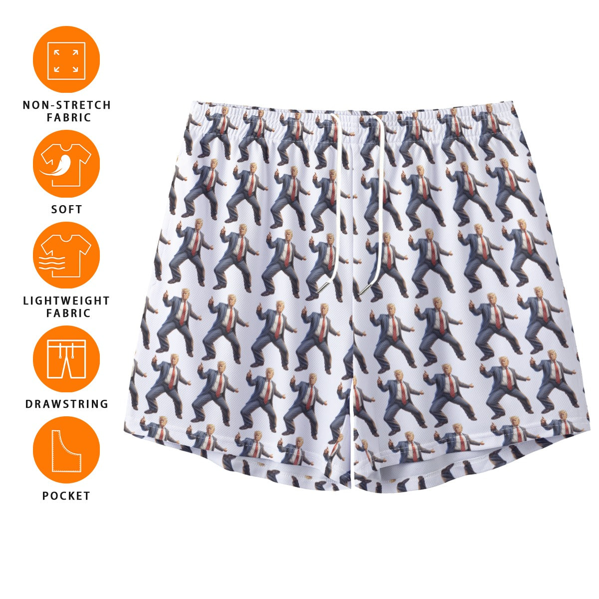 10 Donald Trump Designs, Men’s Sports, Pocketed Shorts