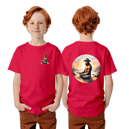 Bigfoot Sasquatch Designs, Kid’s Double Sided Gildan 5000B T Shirt