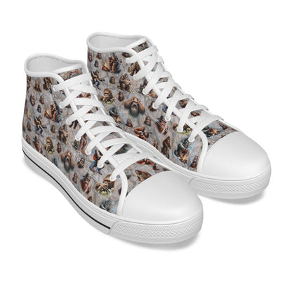 16 Sasquatch Designs, Kids Canvas Sneaker, Tennis Shoes