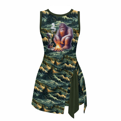 Girls Sports Romper Bigfoot and Alien