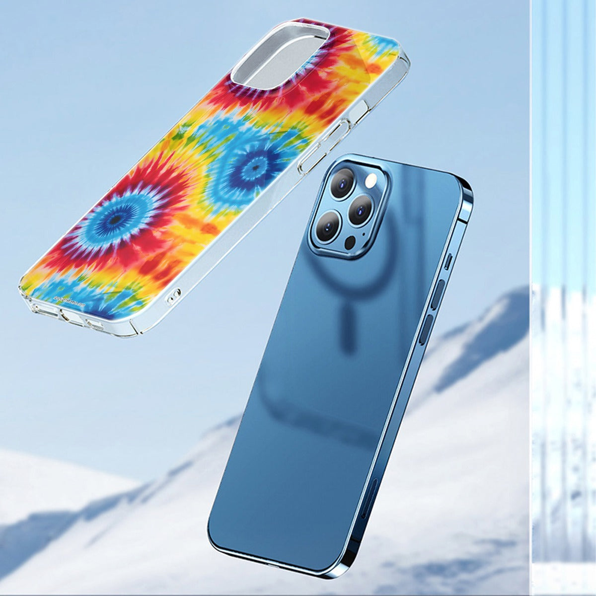 10 Tie Dye Designs, iPhone 14 15 Series Mobile Phone Case, Tie Dye Iphone case