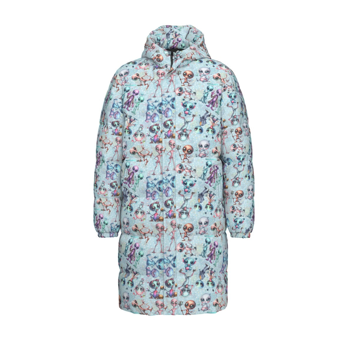 6 Alien Designs, Long Down Jacket / Coat