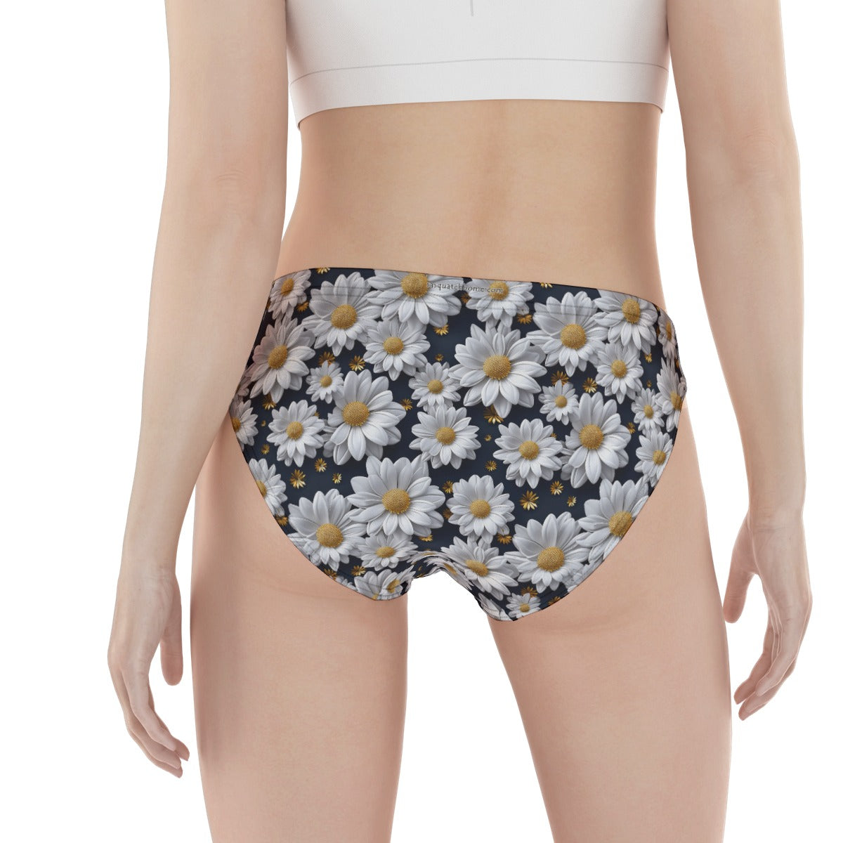 Women’s Daisies & Sasquatch Poly Briefs Panties Underwear