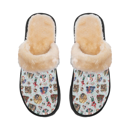 10 Donald Trump Designs, Men’s Plush, Fuzzy Slippers