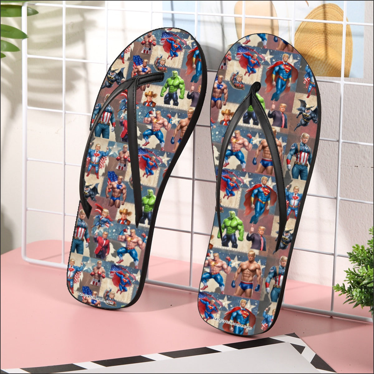 20 Donald Trump Designs, Men’s Flip Flops, Summer Shoes