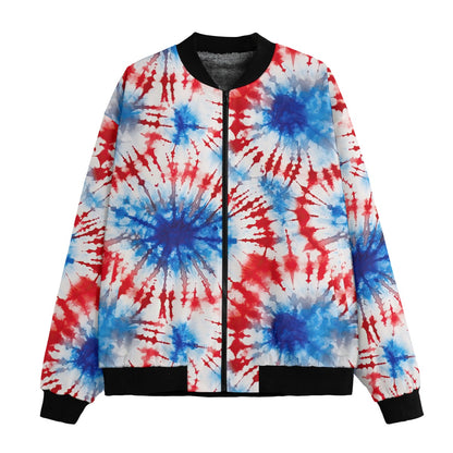 19 Tie Dye Designs, Fleece Bomber Jacket