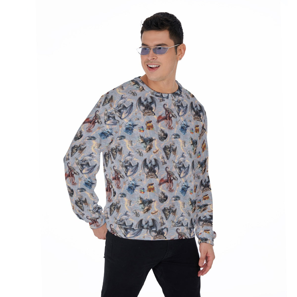 20 Misc Designs, Men’s Polyester Thickened Sweater