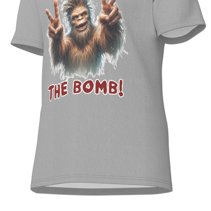 Bigfoot / Sasquatch "You re the bomb", Unisex Short Sleeve O-Neck Cotton T Shirt