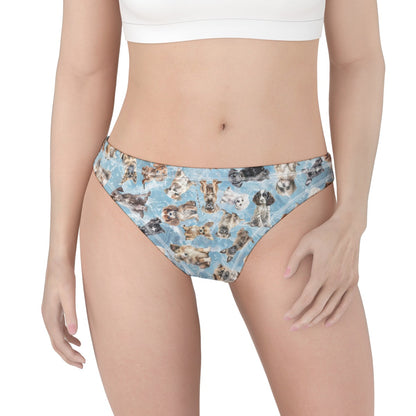 Animal Designs, Women Polyester Thong Underwear