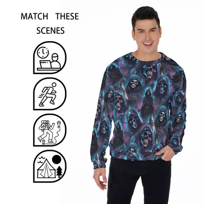 Grim Reaper, Men’s Polyester Thickened Sweater