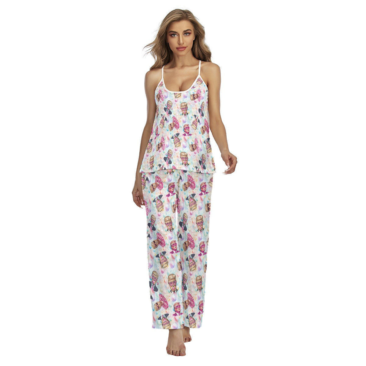 10 Donald Trump Designs, Women's Cami Pajamas Set