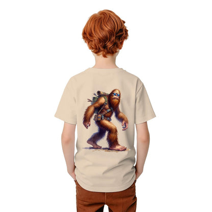 Bigfoot Sasquatch Designs, Kid’s Double Sided Gildan 5000B T Shirt