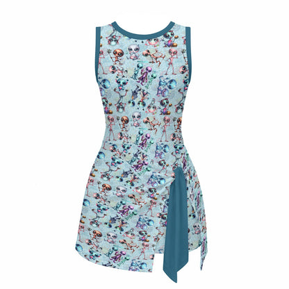 Girls Sports Romper 6 Alien Designs