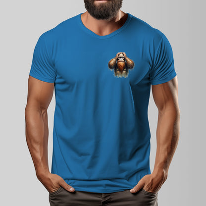 Bigfoot, Sasquatch "What The F_ck" Cotton O-neck Short Sleeve T-shirt - 2 sided