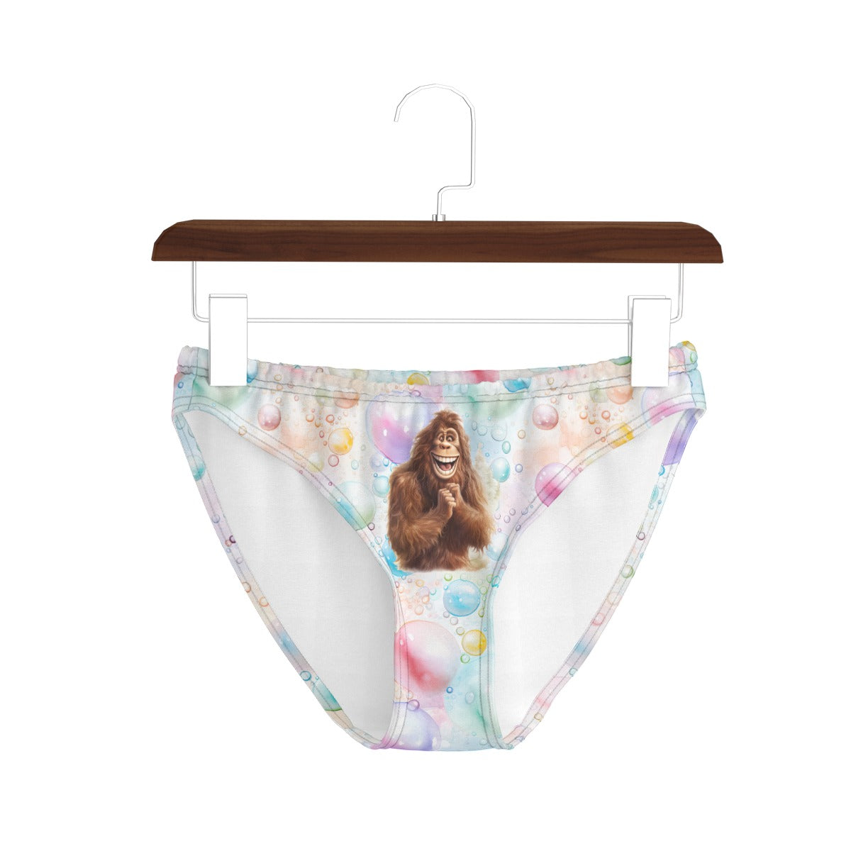 Women’s Happy Sasquatch Poly Briefs Panties Underwear