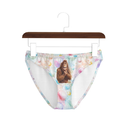 Women’s Happy Sasquatch Poly Briefs Panties Underwear