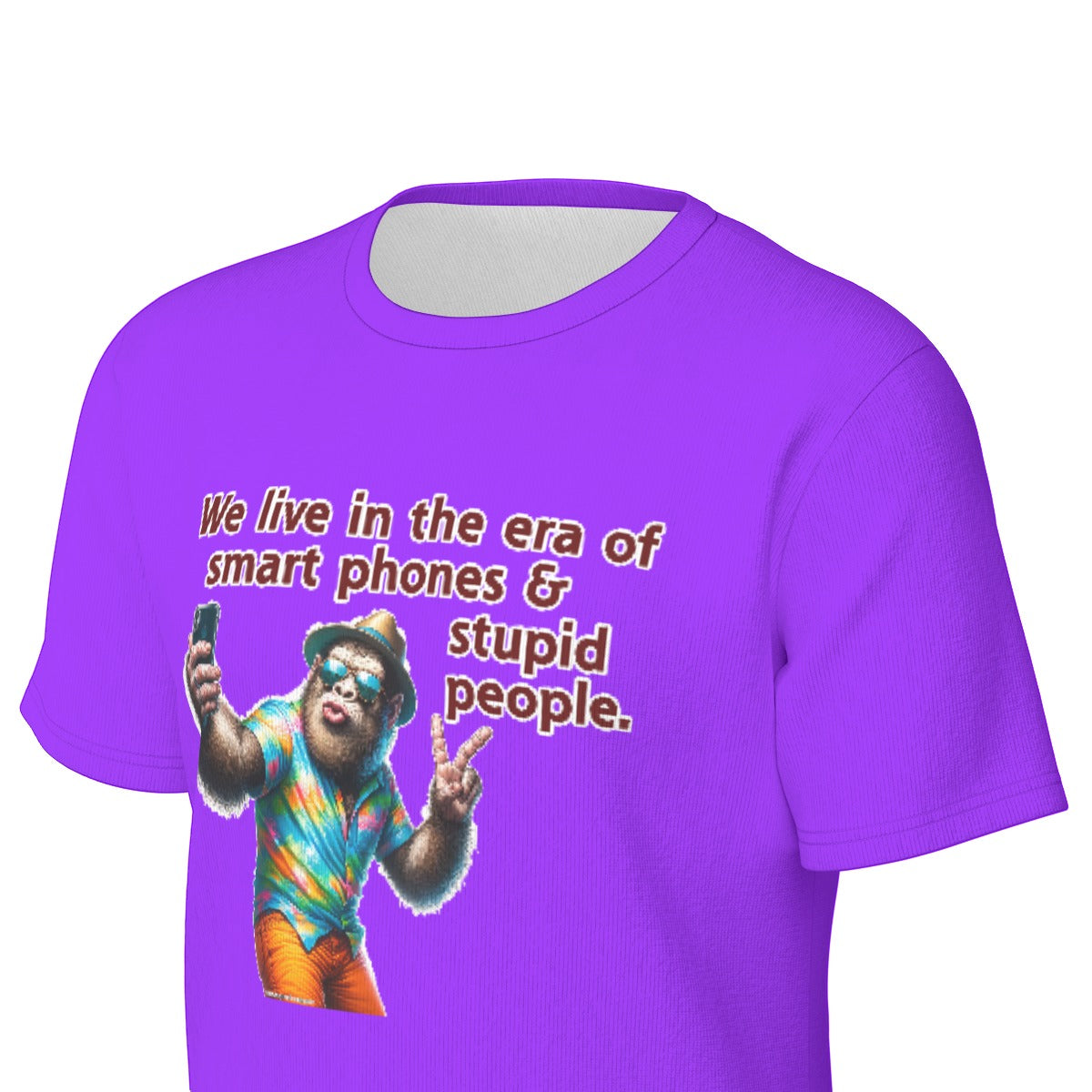 Bigfoot / Sasquatch "We live in an era..", O Neck Cotton T Shirt