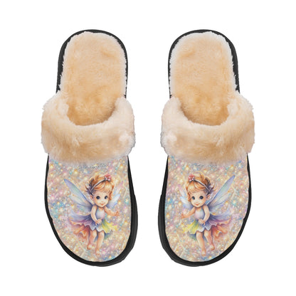 Baby Fairies, Women’s Plush, Fluffy Slippers
