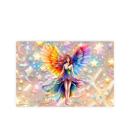 Rainbow Fairy, 8”x12” Metal Hanging Painting / Poster – Made in USA