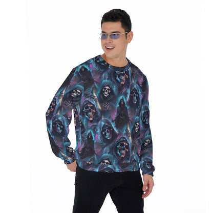 Grim Reaper, Men’s Polyester Thickened Sweater