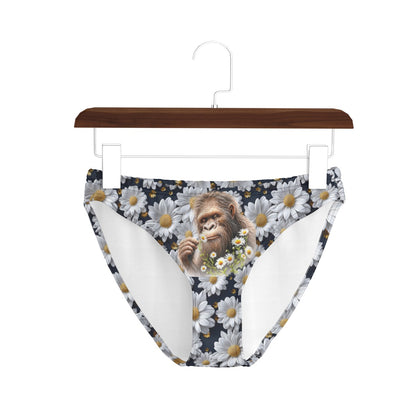 Women’s Daisies & Sasquatch Poly Briefs Panties Underwear