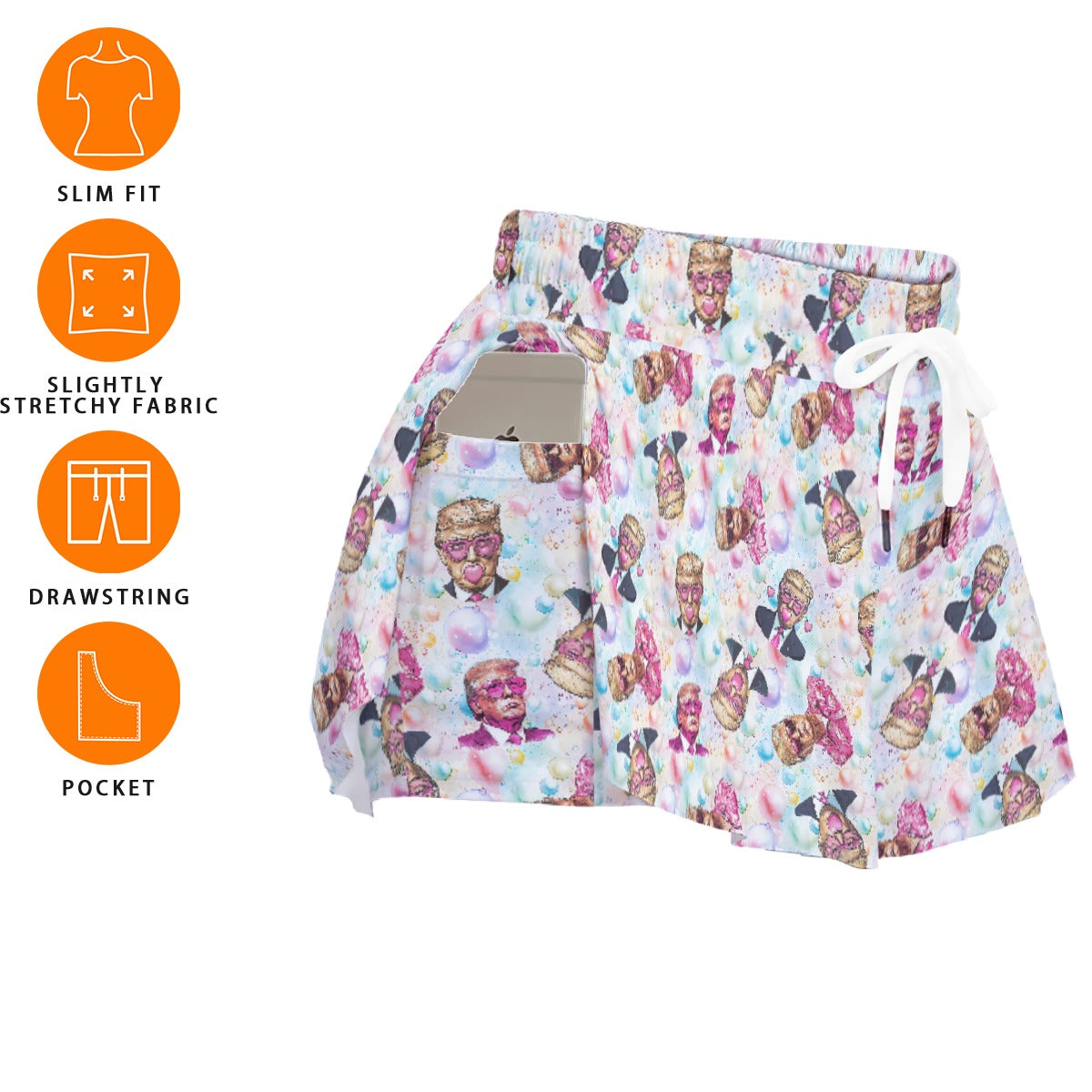 10 Donald Trump Designs, Women's Trump Sport Skorts With Pocket