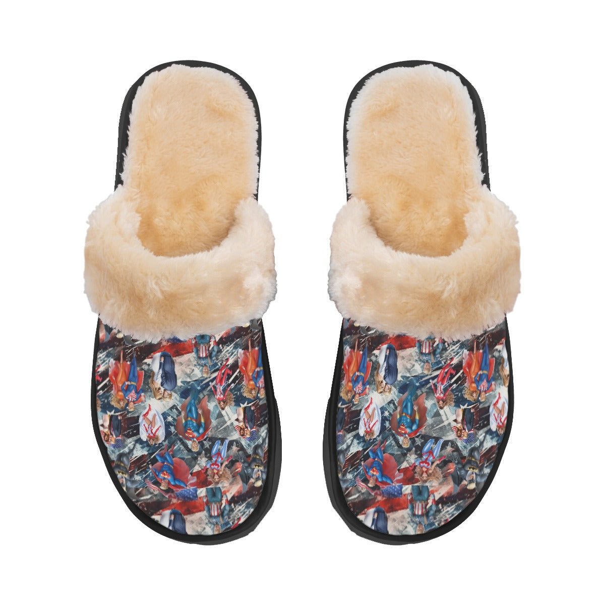 20 Donald Trump Designs, Women’s Plush, Fluffy Slippers