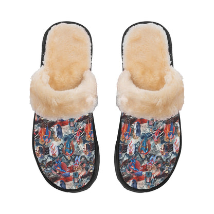 20 Donald Trump Designs, Women’s Plush, Fluffy Slippers