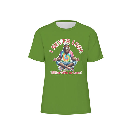 Bigfoot / Sasquatch, "I never lose..", Unisex Short Sleeve O-Neck Cotton T Shirt