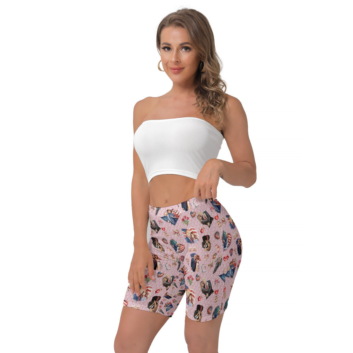 10 Donald Trump Designs, Women’s Thigh High Shorts