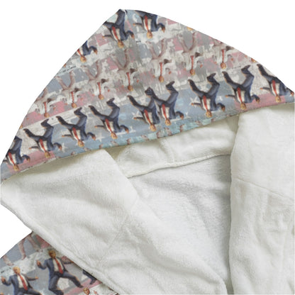 20 Donald Trump Designs,  Flannel Hooded bathrobe, Robe