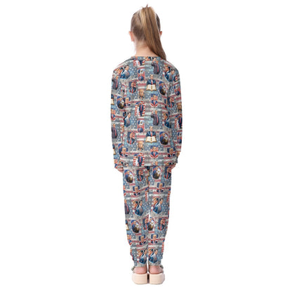20 Donald Trump Designs Kid's Long Pajamas Set
