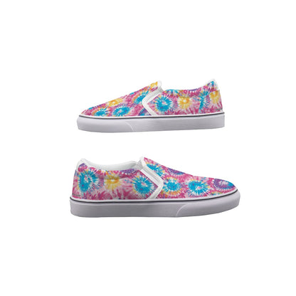 Women's Tie Dye Slip On Sneakers