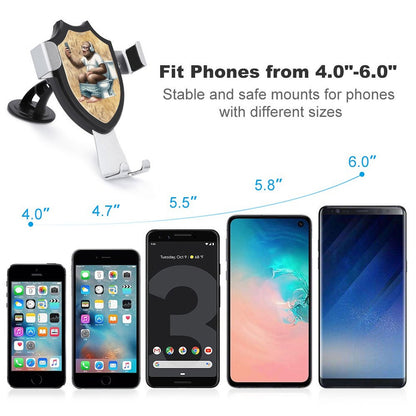 Bigfoot, Sasquatch, Toilet Singing Car Mount Mobile Phone Holder