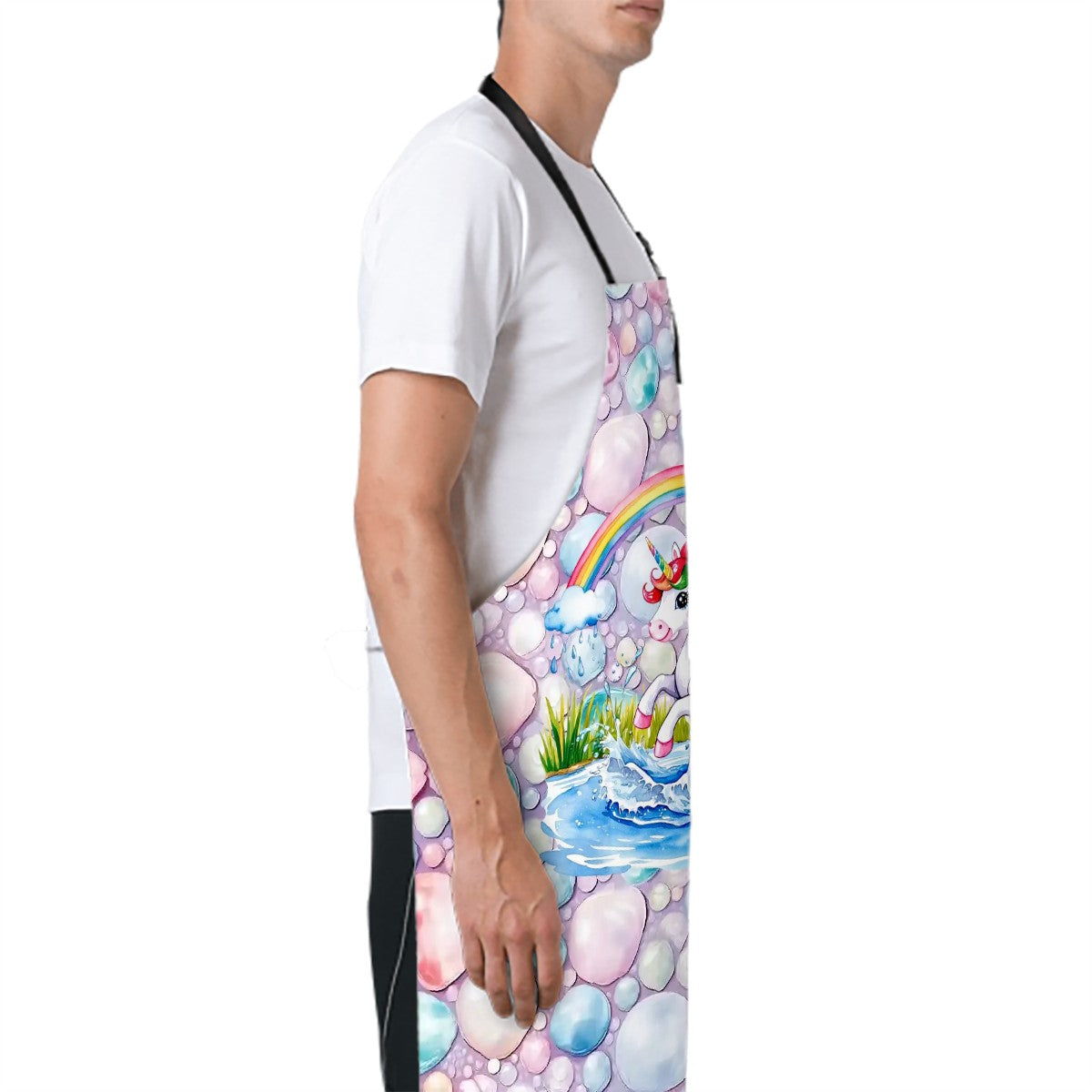 Bubbles N Unicorn, Waterproof Apron with Pockets
