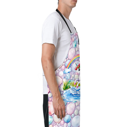Bubbles N Unicorn, Waterproof Apron with Pockets